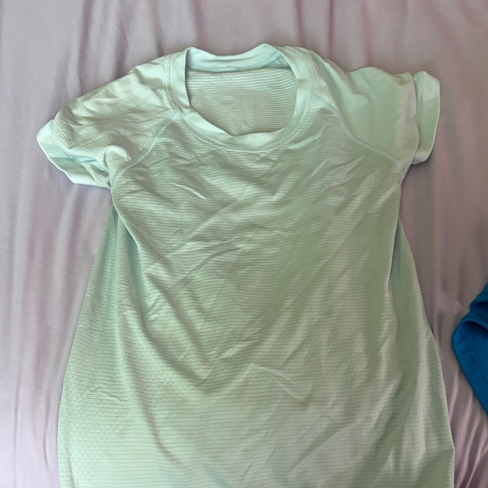 Light Green Short Sleeve Top